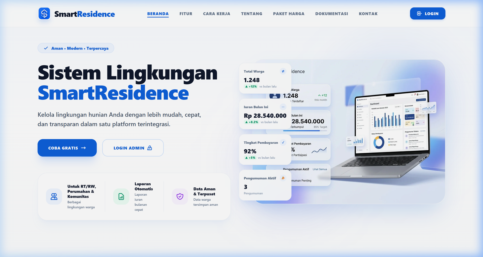 Smart Residence App Mockup